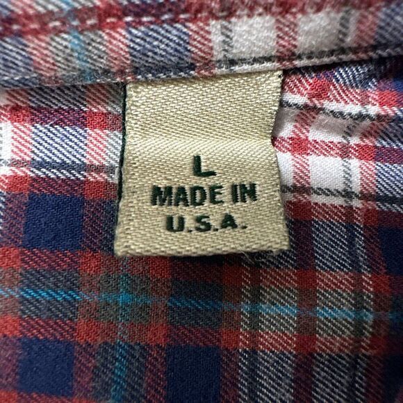 Gitman Bros _Plaid Cotton Shirt Button Down Men's sz L Multicolor - Picture 14 of 14